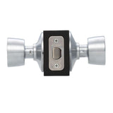 Bell Satin Chrome Privacy Bed/Bath Door Knob - Super Arbor