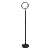 Allied Brass 10.5-in x 68-in Satin Chrome Double-Sided Magnifying Freestanding Vanity Mirror