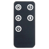 42 in. LED Fire and Ice Electric Fireplace with Remote in Black - Super Arbor