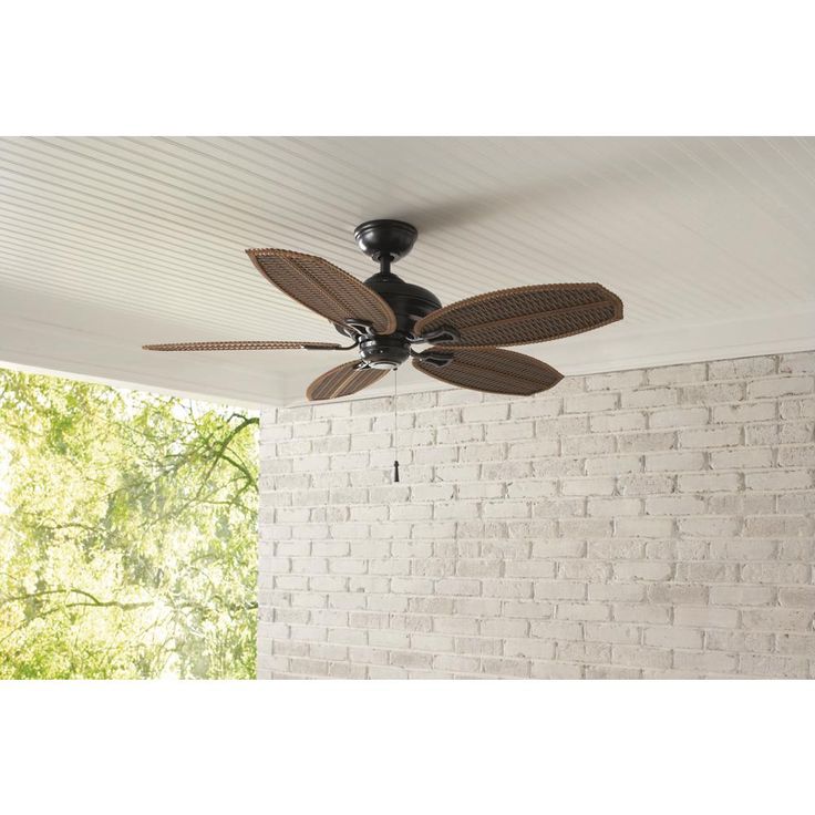 Palm Beach II 48 in. Indoor/Outdoor Natural Iron Ceiling Fan