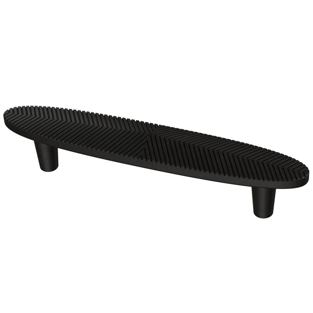 Modern Herringbone 3-3/4 in. (96mm) Center-to-Center Brushed Brass Cabinet Drawer Pull (2-Pack) - Super Arbor