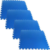 Stalwart Ultimate Comfort Blue 24 in. x 24 in. Foam Garage Floor (4-Pack)