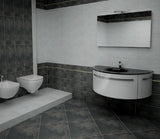 Emser Cosmopolitan Steel 12-in x 24-in Glazed Porcelain Stone-Look Floor and Wall Tile, 6-Pack