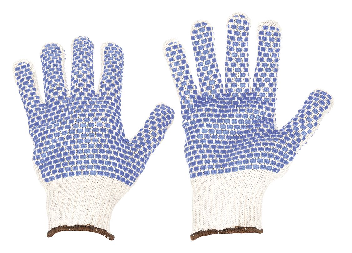 CONDOR Task and Chore Knit Gloves with PVC Dotted Palm - Small