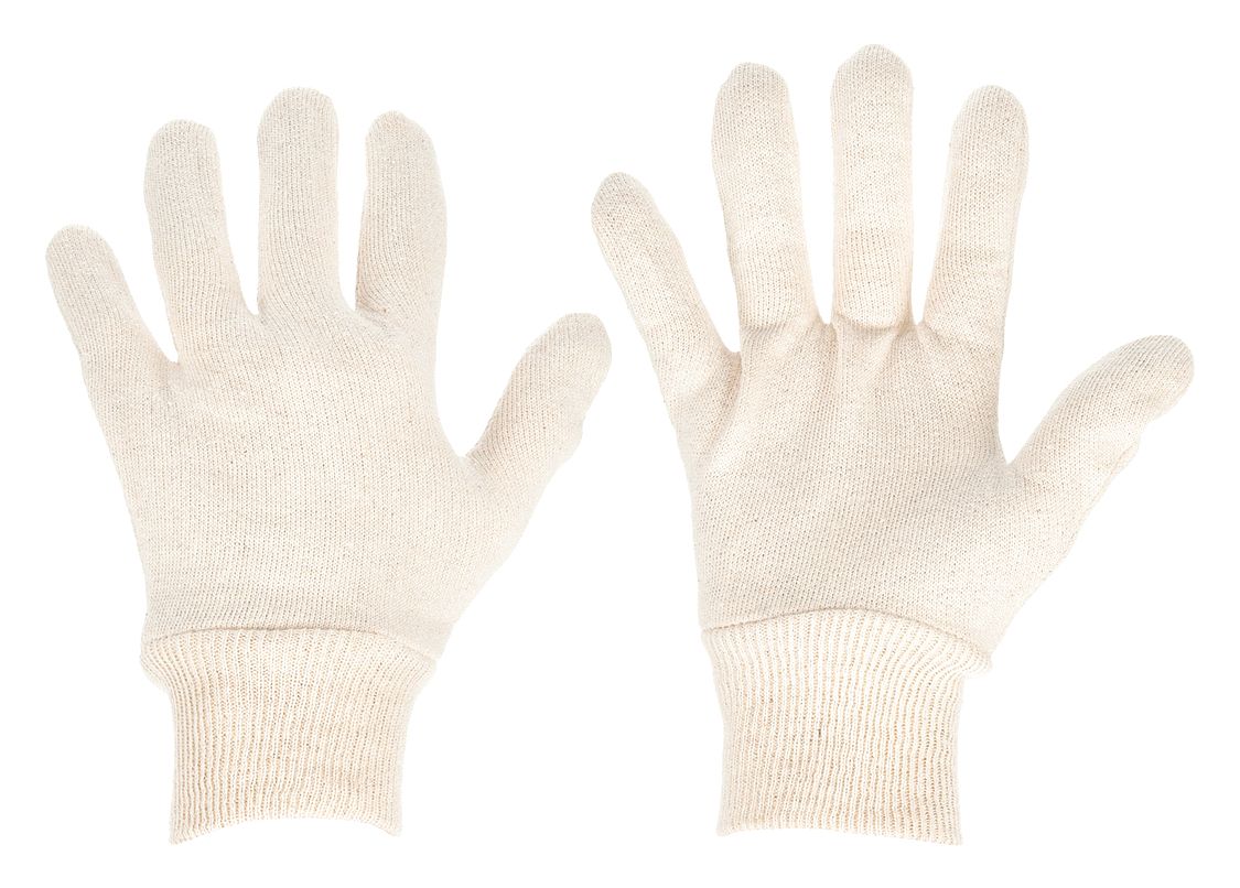 CONDOR Cotton Knit Uncoated Jersey Task & Chore Gloves, Small