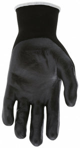MCR SAFETY Ninja X Coated Gloves, Small, Black