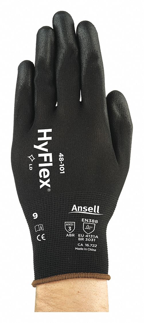 HYFLEX SensiLite Coated Gloves - Medium, ANSI Abrasion Level 3