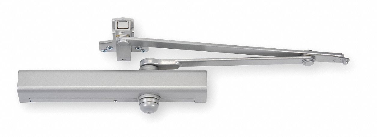 NORTON DOOR CONTROLS Heavy Duty Top Frame Mounted Door Closer, Aluminum