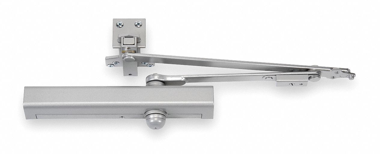 NORTON DOOR CONTROLS Grade 1 Heavy Duty Door Closer, Aluminum Finish