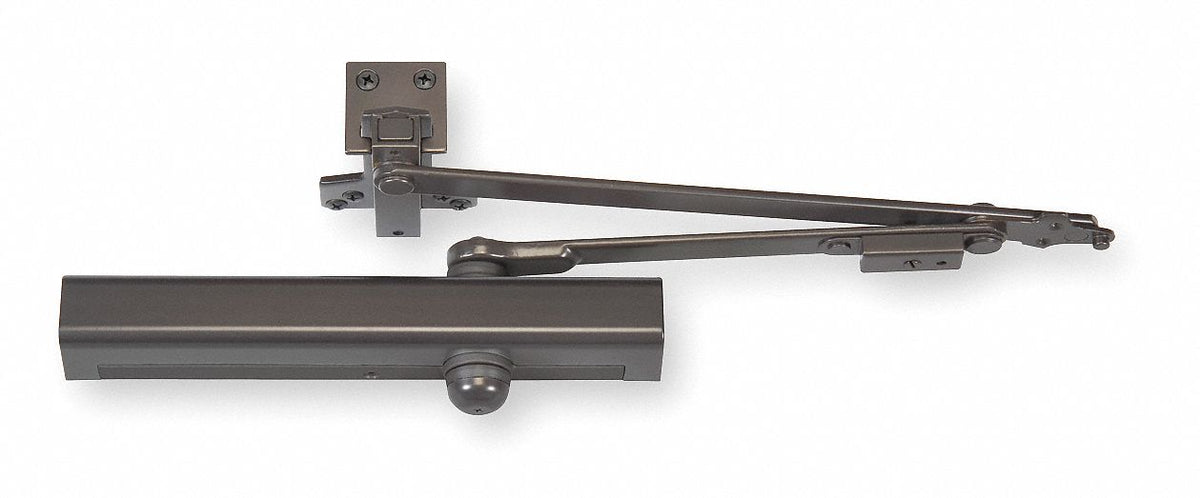 NORTON DOOR CONTROLS Heavy Duty Bronze Door Closer, Top Frame Mount