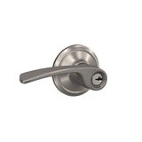 Schlage F51 Merano Merano Satin Nickel Reversible Keyed Entry Door Handle