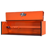 RX Professional 72 in. 0-Drawer Extreme Power Workstation Hutch in Orange with Black Handle - Super Arbor