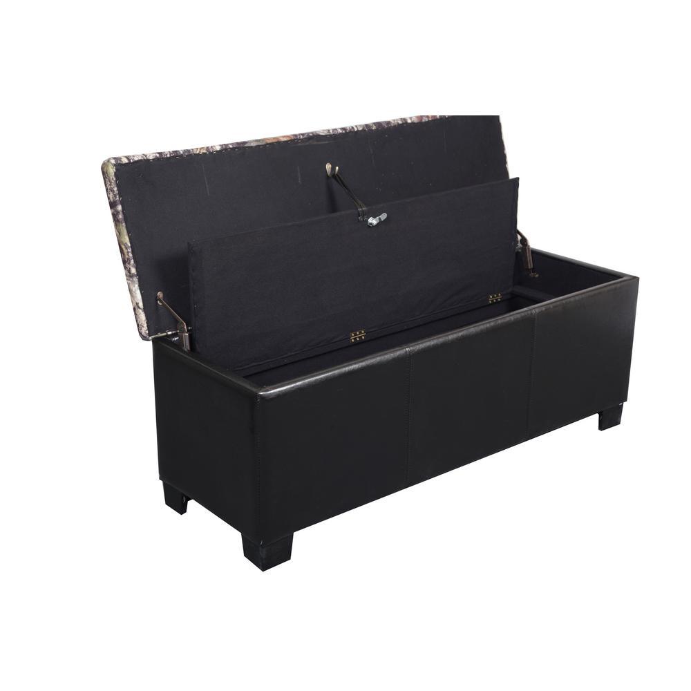 4-Gun Storage Camouflaged Entryway Bench in Brown - Super Arbor