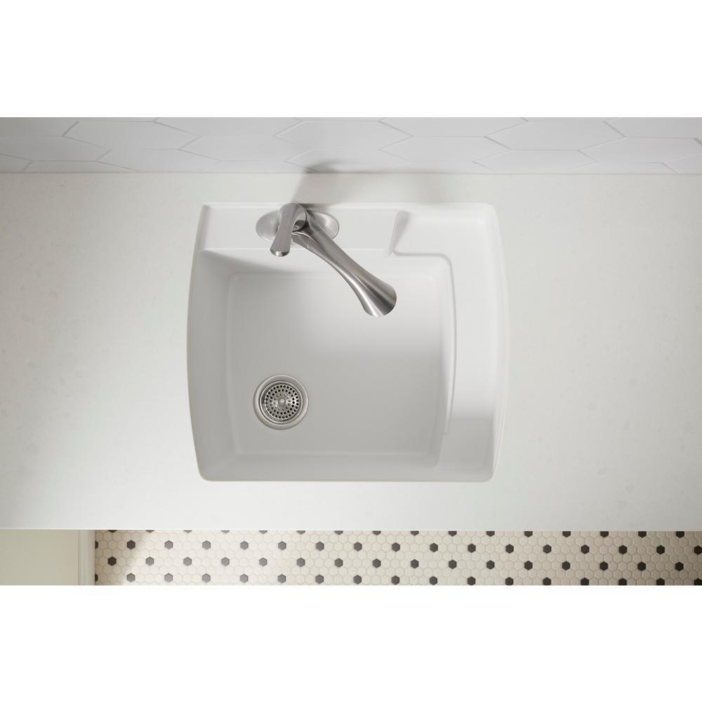 Mistos Single-Handle Pull-Out Laundry Utility Faucet in Vibrant Stainless - Super Arbor
