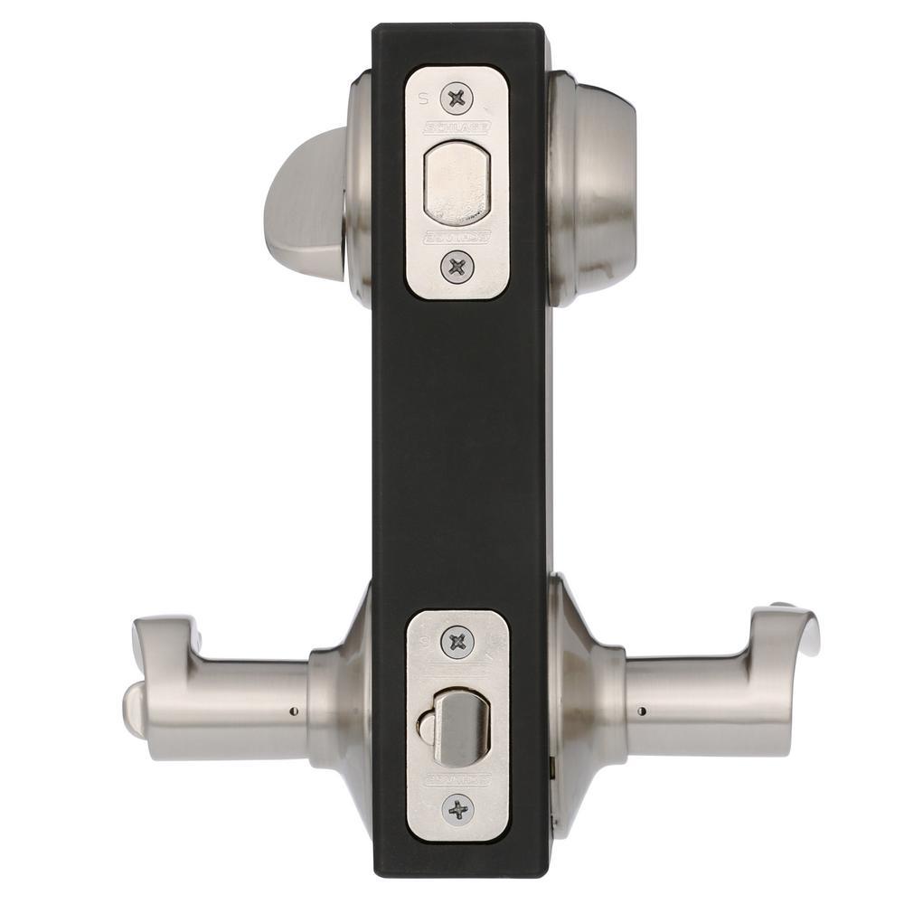 Satin Nickel Single Cylinder Deadbolt with Sacramento Entry Door Lever Combo Pack - Super Arbor
