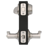 Satin Nickel Single Cylinder Deadbolt with Sacramento Entry Door Lever Combo Pack - Super Arbor