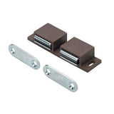 2x6 lbs. Magnetic Catch with Counter Plates, Brown (1-Pack)