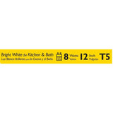 Philips 8-Watt 12 in. Linear T5 Fluorescent Tube Light Bulb Bright White (3000K)