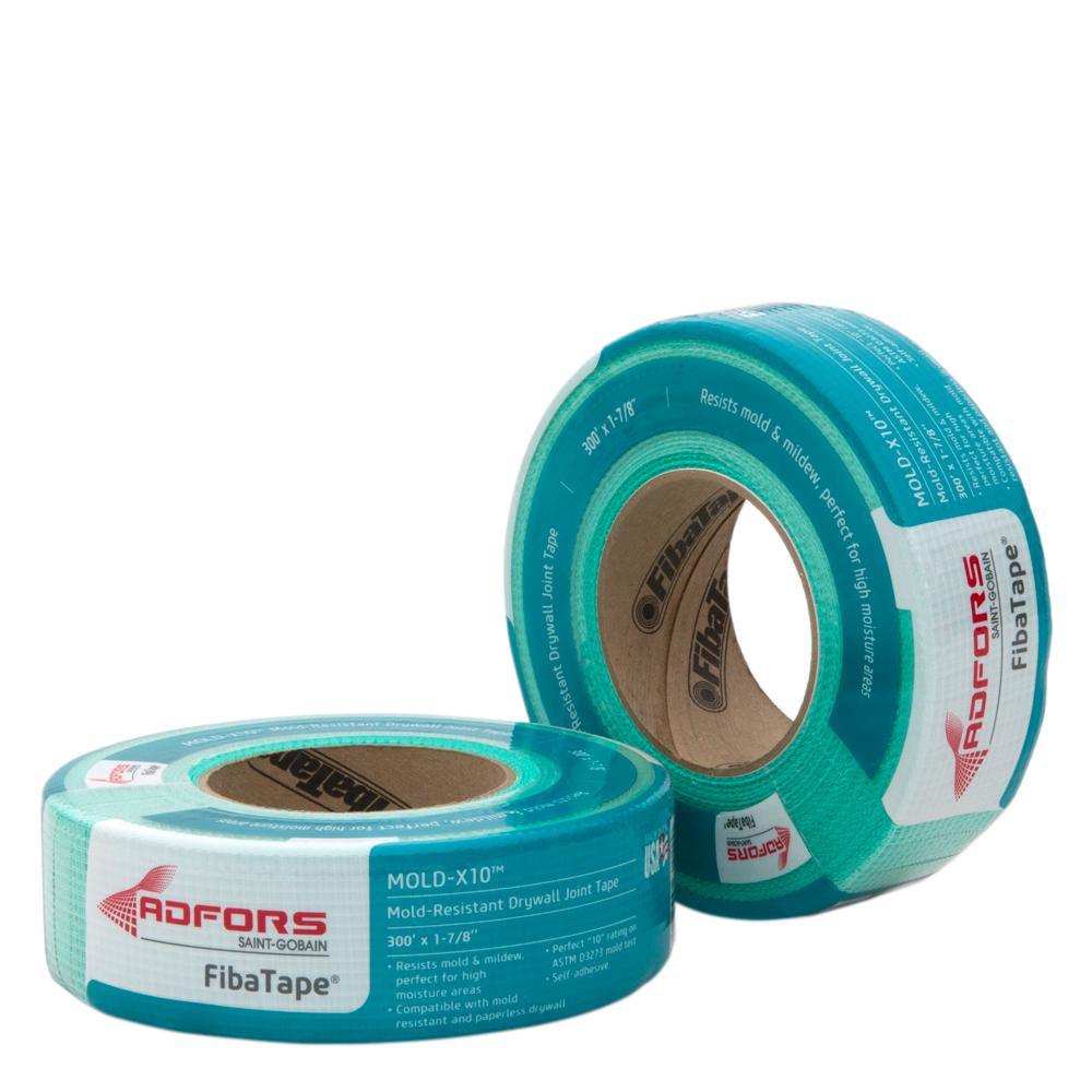 FibaTape Mold-X10 300 ft. Self-Adhesive Mesh Drywall Joint Tape - Super Arbor
