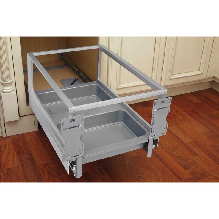 Rev-A-Shelf 35-Quart Plastic Soft Close Pull Out Trash Can