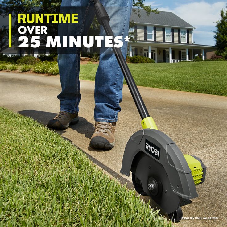 RYOBI ONE+ 9 in. 18-Volt Lithium-Ion Cordless Edger - 1.3 Ah Battery and Charger Included