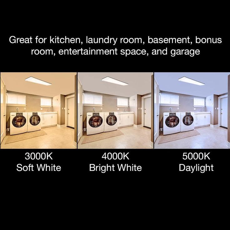 Commercial Electric 48 in. x 10 in. 4200 Lumens White End Caps Integrated LED Panel Light Selectable CCT Kitchen Lighting