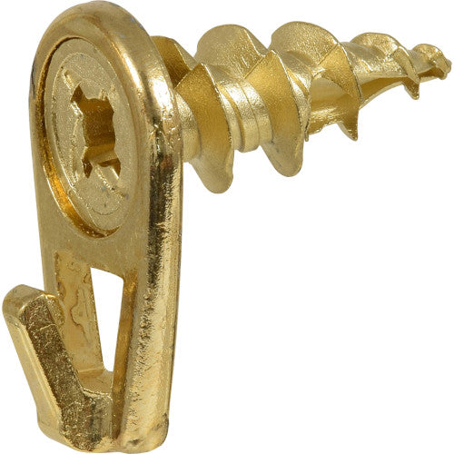 Hillman WallDriller Gold Drywall Picture Hook, 35 lb Capacity, 4-Pack