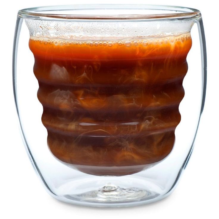 Curva Artisan Series 8 oz. Double Wall Beverage Glasses and Tumblers (Set of 4)