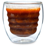 Curva Artisan Series 8 oz. Double Wall Beverage Glasses and Tumblers (Set of 4)