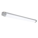Commercial Electric 4 ft. Vapor Tight 4500 Lumens Gray Integrated LED Wraparound Light 3000K 4000K 5000K Wet Rated 120-277v
