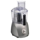 10-Cup 3-Speed Grey Food Processor with 6 Functions