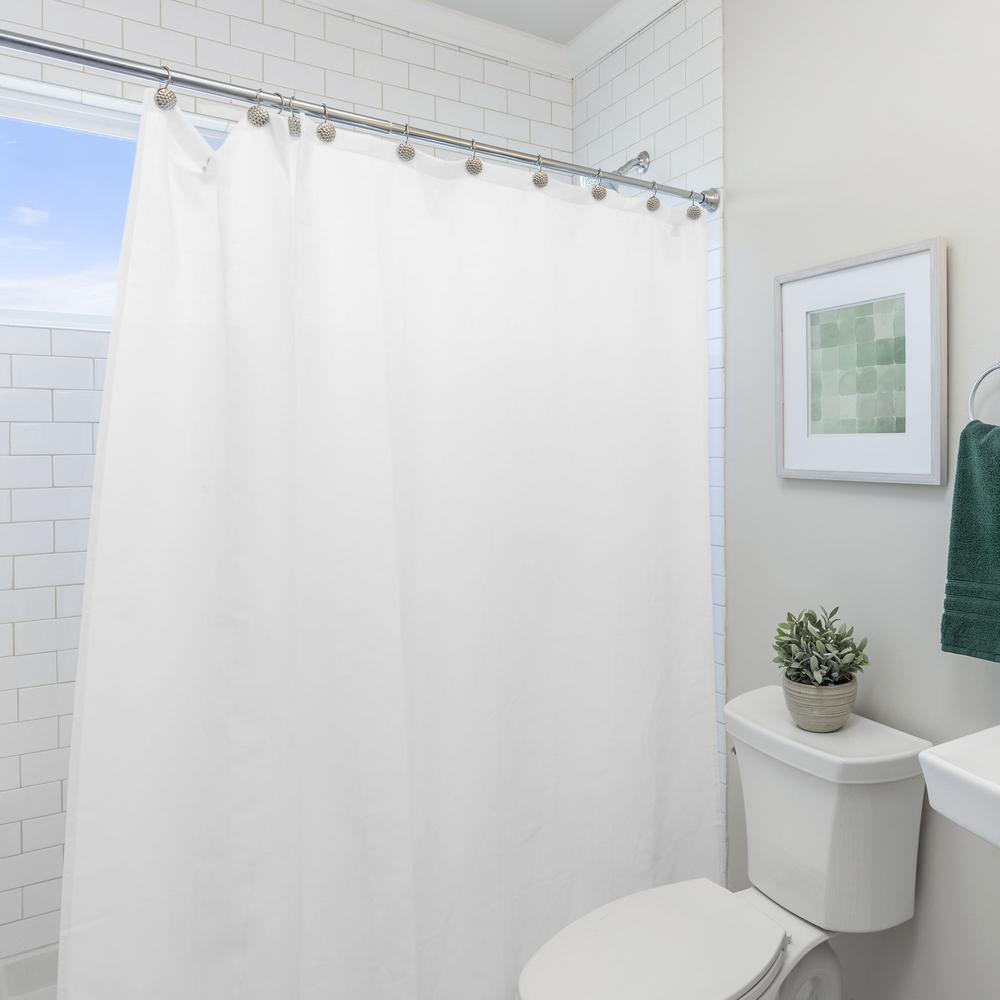 PEVA 72 in. x 72 in. Clear Shower Curtain Liner - Super Arbor