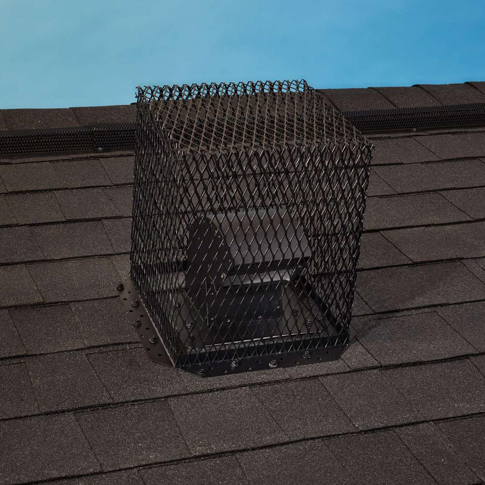 VentGuard 11 in. x 11 in. Roof Wildlife Exclusion Screen in Galvanized Black - Super Arbor