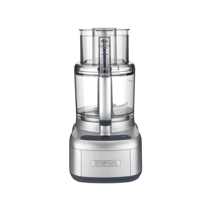 Elemental 11-Cup Silver Food Processor with See-Through Lid