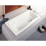 Mariposa 5 ft. Reversible Drain Drop-In Acrylic Bathtub in White - Super Arbor