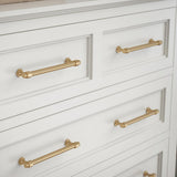Classic Octagon 6-5/16 in. (160 mm) Champagne Bronze Drawer Pull - Super Arbor