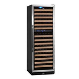 KingsBottle 164-Bottle Capacity Black Dual Zone Cooling Built-In/Freestanding Wine Chiller