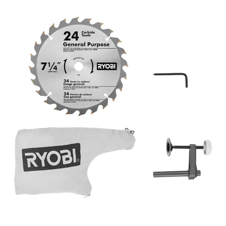18-Volt ONE+ Cordless 7-1/4 in. Compound Miter Saw (Tool Only) with Blade and Blade Wrench
