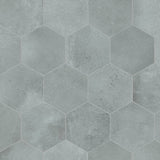 Merola Tile Metro Hex Matte White with Flower Porcelain Mosaic Tile, 10-1/4 in. x 11-7/8 in., 6mm (8.56 sq. ft./Case)
