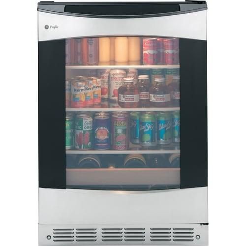GE Profile 150-Can Capacity (5.3-cu ft) Residential Stainless Steel Freestanding Beverage Center