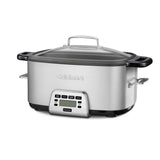 7 Qt. Stainless Steel Electric Multi-Cooker with Aluminum Pot