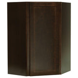 Shaker Assembled 24x30x12 in. Diagonal Corner Wall Kitchen Cabinet in Satin White