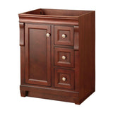 Naples 30 in. W 21.63 in. D Vanity Cabinet Only in Warm Cinnamon with Left Hand Drawers - Super Arbor