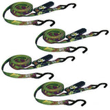 8 ft. x 1 in. 1200 lb. Camo Ratchet Tie-Down (4-Pack) - Super Arbor