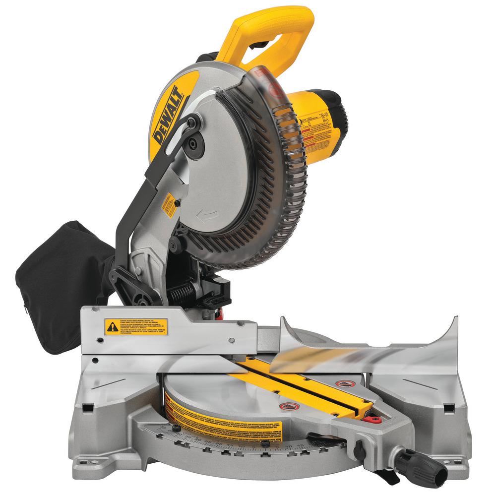 15 Amp Corded 10 in. Compound Single Bevel Miter Saw - Super Arbor