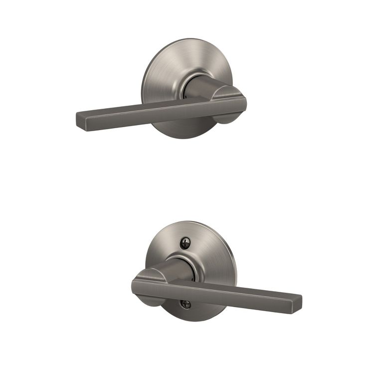 Latitude Matte Black Passage Hall/Closet Door Lever