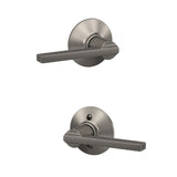 Latitude Matte Black Passage Hall/Closet Door Lever