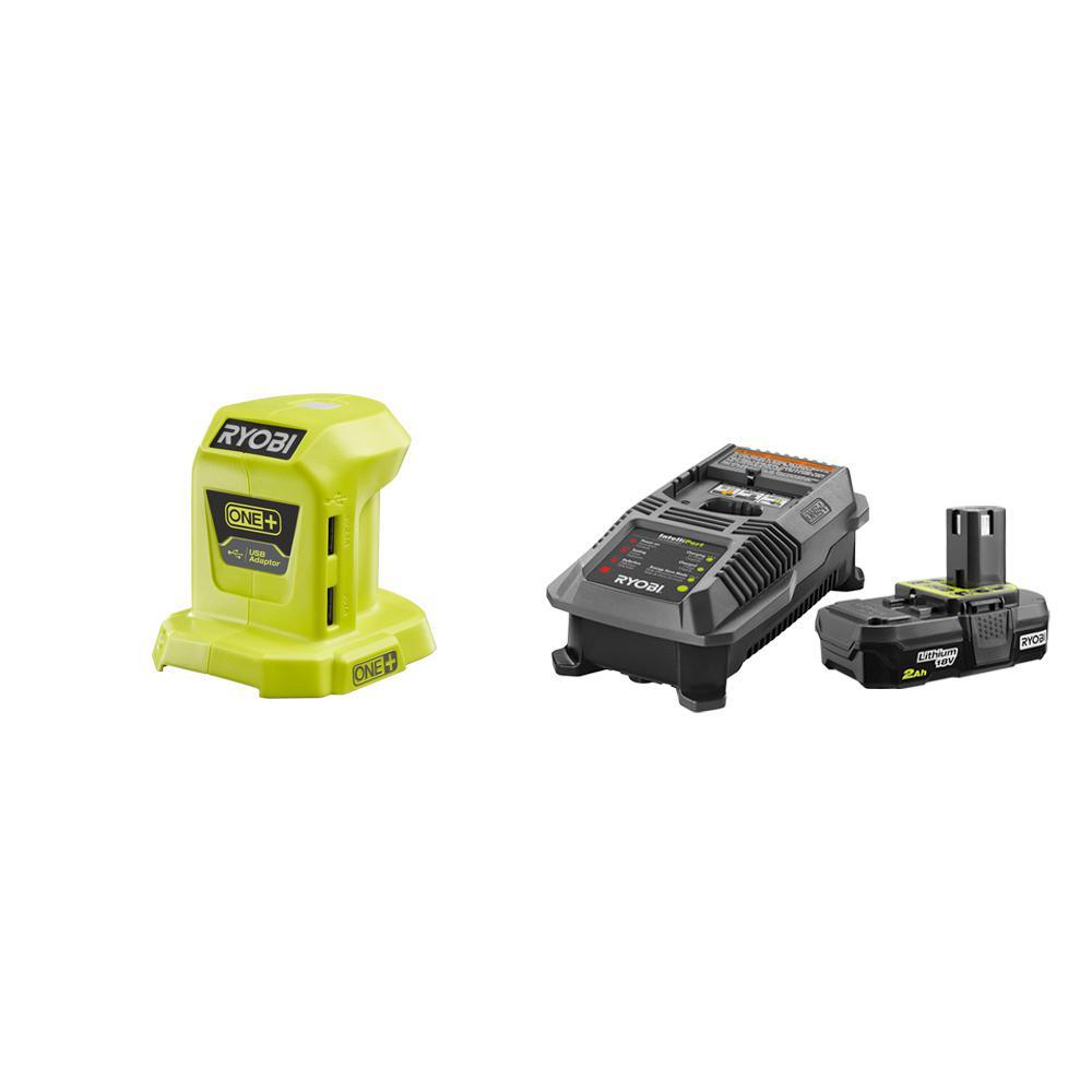 18-Volt ONE+ Lithium-Ion Portable Power Source with 2.0 Ah Battery and Charger Kit - Super Arbor