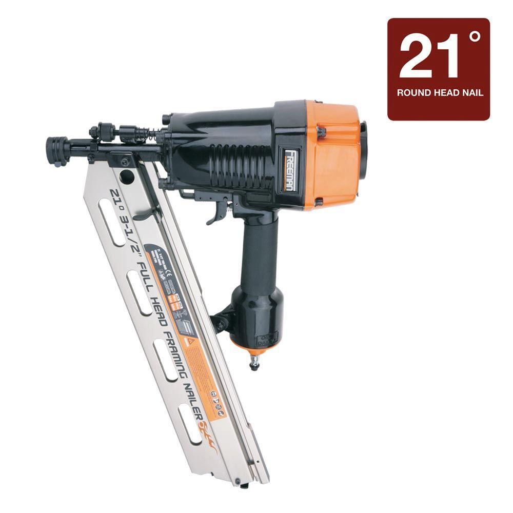 Pneumatic Framing and Finishing Nailers and Staplers Combo Kit with Canvas Bag and Fasteners (5-Piece) - Super Arbor