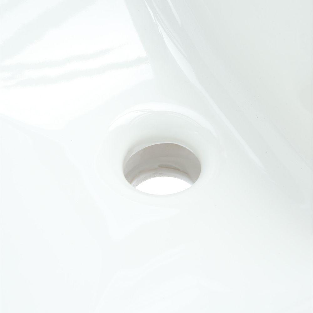Memoirs Stately Drop-In Vitreous China Bathroom Sink in White with Overflow Drain - Super Arbor